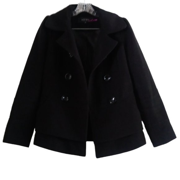 HONEE Women's black coat, size M - Picture 1 of 14